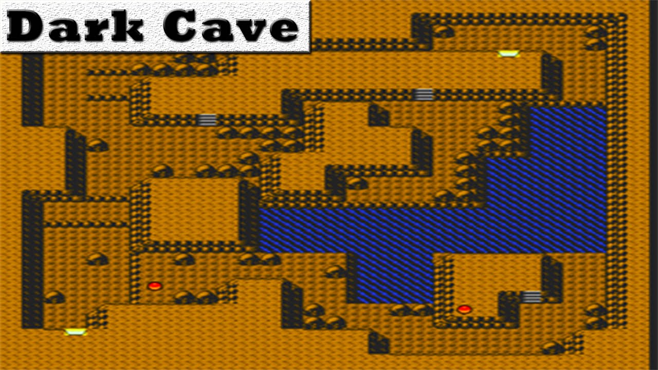 Pokemon Crystal Dark Cave Map