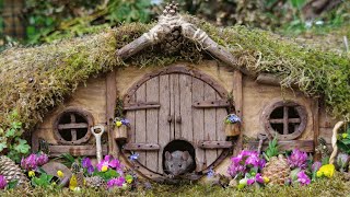 Man builds an entire village for mouse he saw in his garden