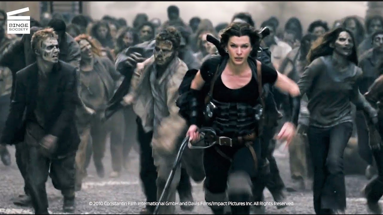 Resident Evil: Afterlife: Rooftop Zombies Attack (HD CLIP) - YouTube