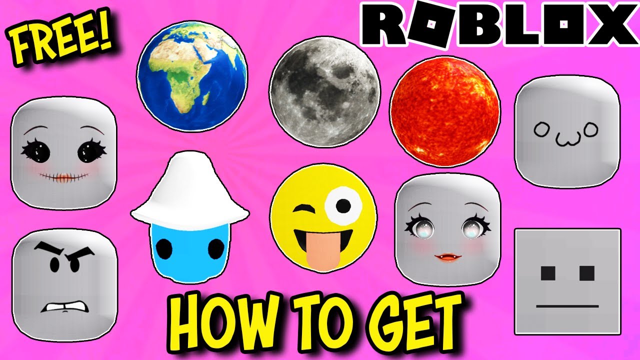 *FREE ROBLOX HEADS* SMURFGLOWB, WINKY FACE, CUTE VAMPIRE, SPIDER EYES ...