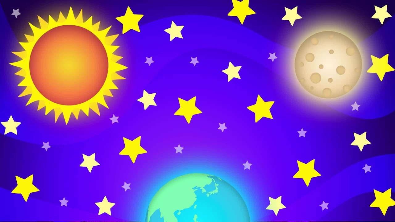 Sun, Moon, and Stars | The Singing Walrus | for kids | Stars Hide ...