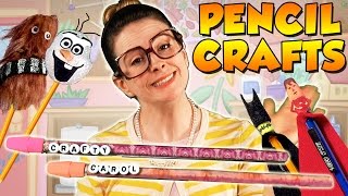 DIY Personalized Pencil + More Back to School Crafts! | Arts and Crafts with Crafty Carol