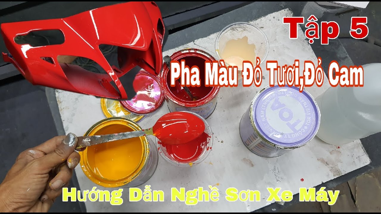 Cách Pha Sơn Màu Đỏ Tươi: Hướng Dẫn Chi Tiết và Mẹo Pha Màu Sáng Bóng