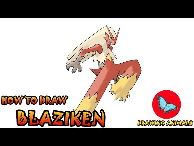 How To Draw Mega Blaziken