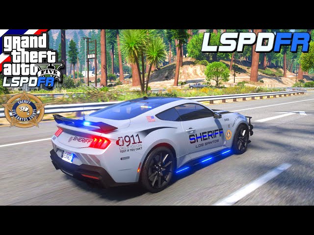 GTA V - LSPDFR มาเป็นตำรวจในเกม GTA V นายอำเภอตั้ม ตํารวจอเมริกาขับ ...