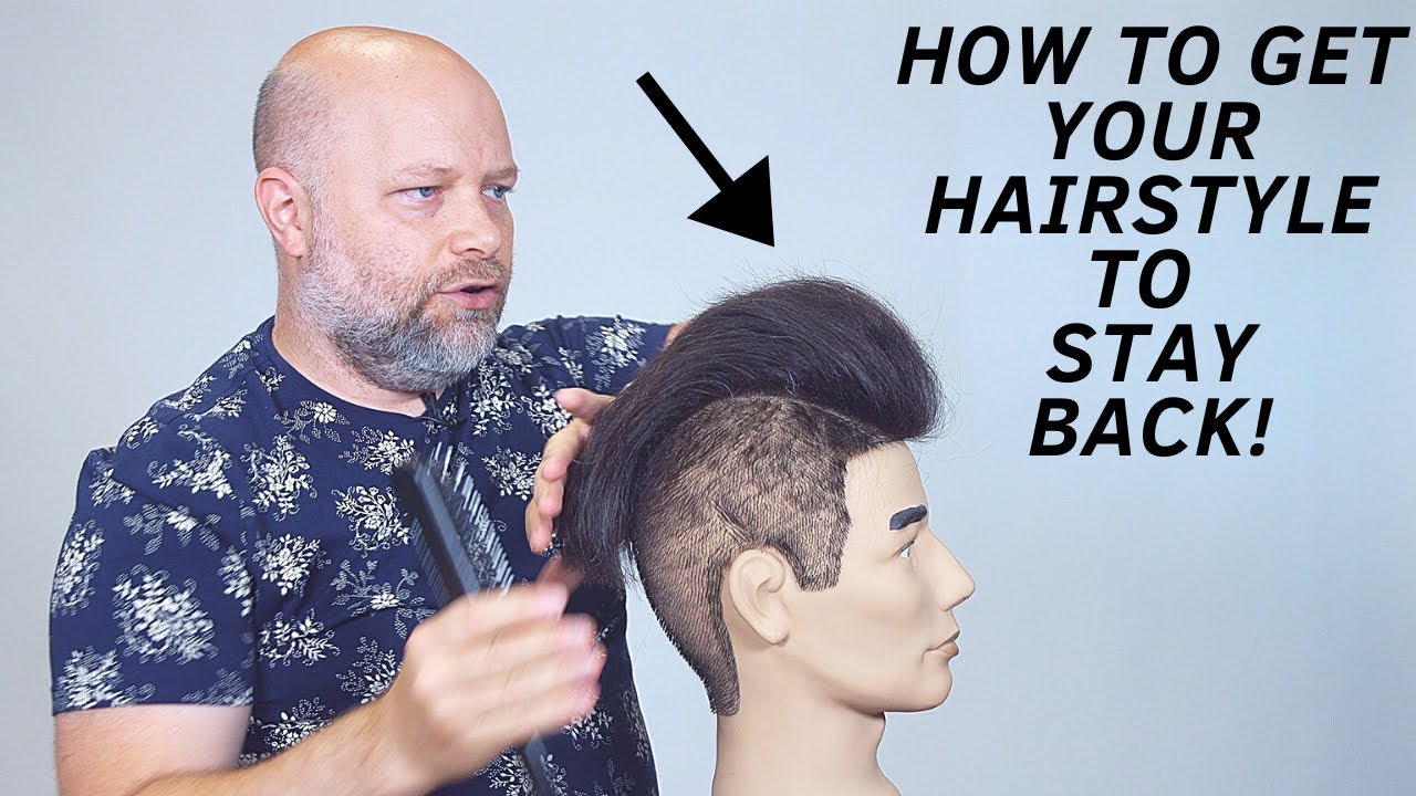 How to get your Hairstyle to Stay Back - TheSalonGuy - YouTube