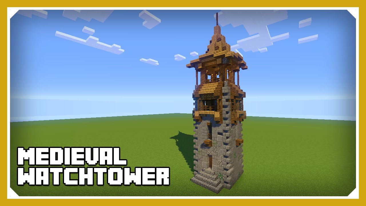 Minecraft: How To Build A Medieval Watchtower Tutorial (Easy Survival ...