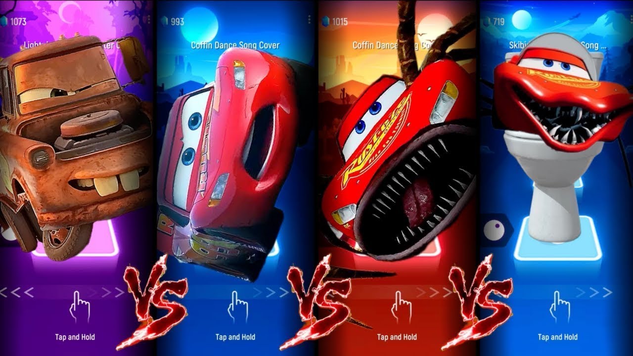 Cars 3 Mater vs Lighting McQueen vs Lighting McQueen Eater vs Skibidi ...