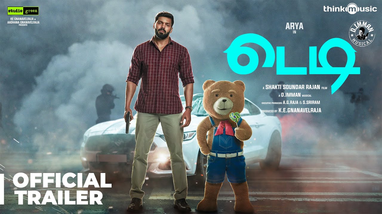 Teddy Official Trailer 🧸 - Tamil | Arya, Sayyeshaa | D. Imman ...