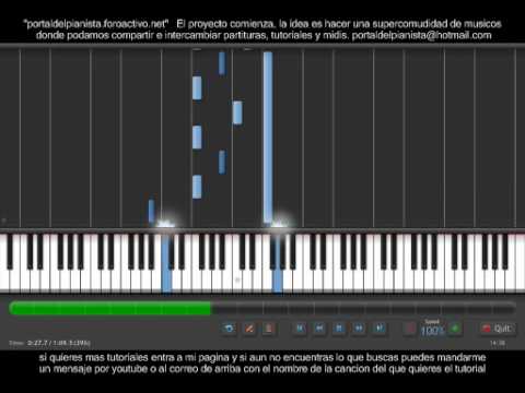 terminator theme love piano tutorial synthesia.avi - YouTube