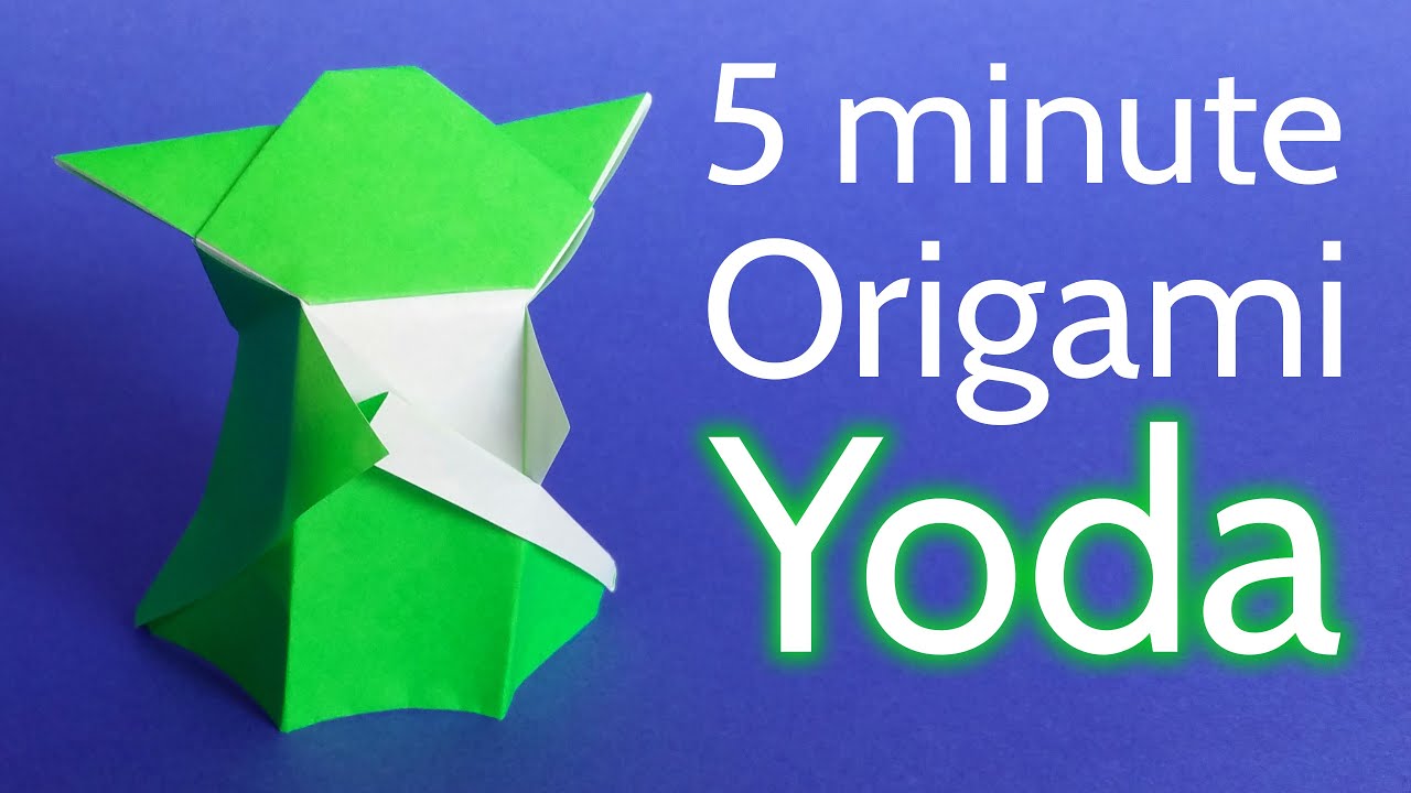 How To Make An Origami Yoda From Star Wars In 5 Minutes Tutorial Stéphane Gigandet