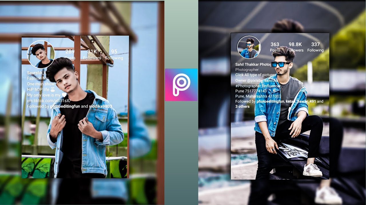 New Picsart Photo Editing🔥Create Unique Photo With Instagram Profile ...