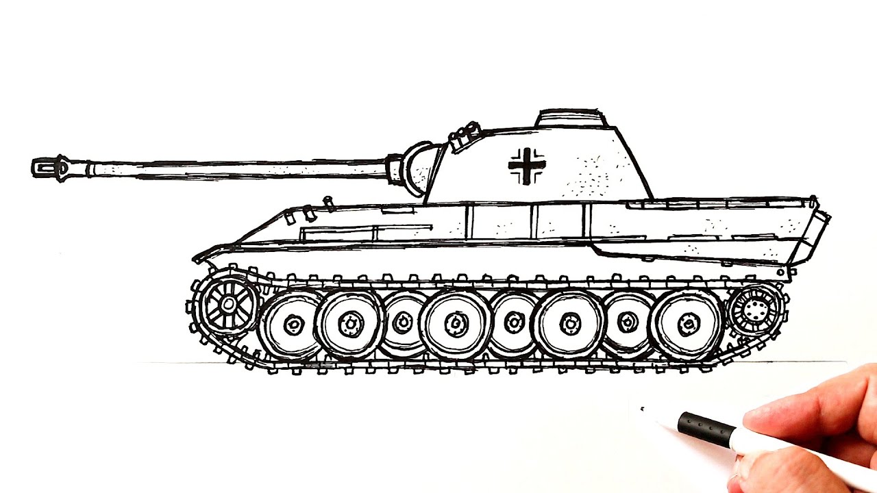 How To Draw A Tank Ww2