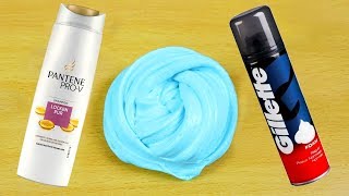 Slime With Shampoo,Salt and Shaving Foam, No Glue,No Borax Slime Recipe, 3 Ingredients Slime