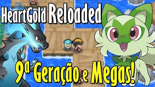 GBA COMPLETO c 9ª GERAÇÃO, MEGA EVOLUÇÕES e POKÉMON SEGUINDO | Pokémon Heart Gold Reloaded (DS)