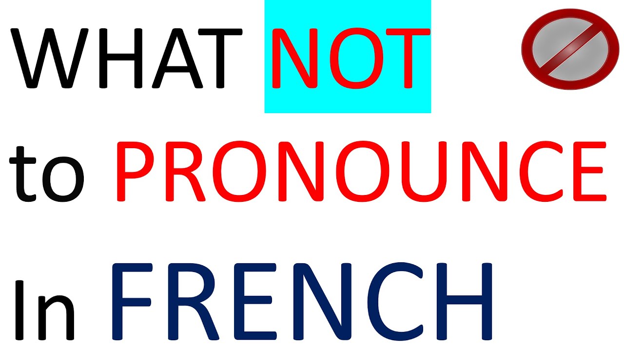 WHAT NOT TO PRONOUNCE IN FRENCH - CONSONANTS AT THE END OF FRENCH WORDS ... image.