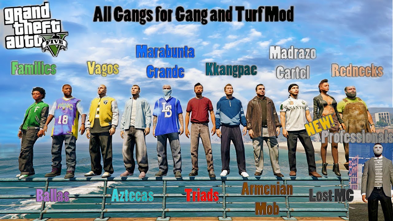 Playing GTA 5 as ALL The Gangs! (GTA 5 Mods) - YouTube