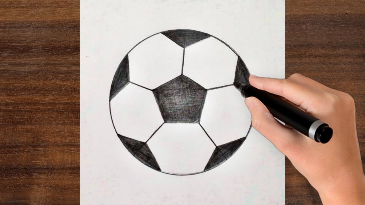 Football Drawing Easy Step By Step