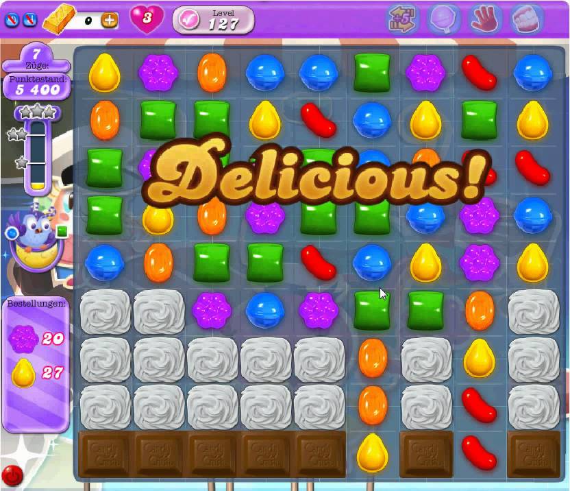 Candy Crush Saga Dreamworld Level 127 - ODUS - 3 STARS - YouTube