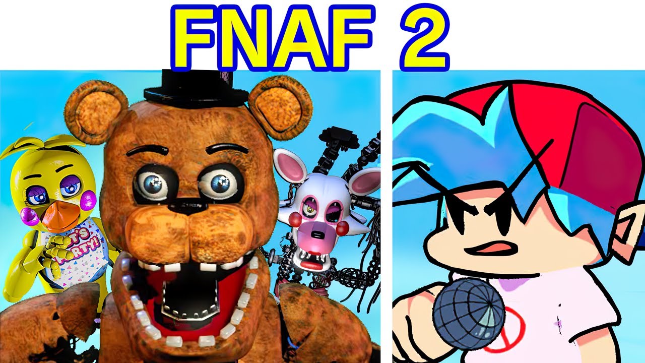 Friday Night Funkin' VS Five Nights at Freddy's 2 FULL WEEK (Toy Chica ...