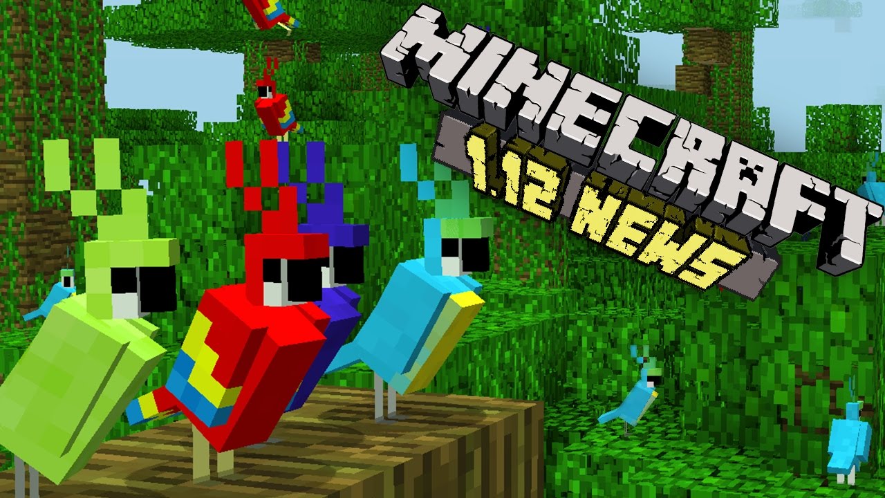 Minecraft News 1 12 Colorful Parrots Custom Crafting More Youtube