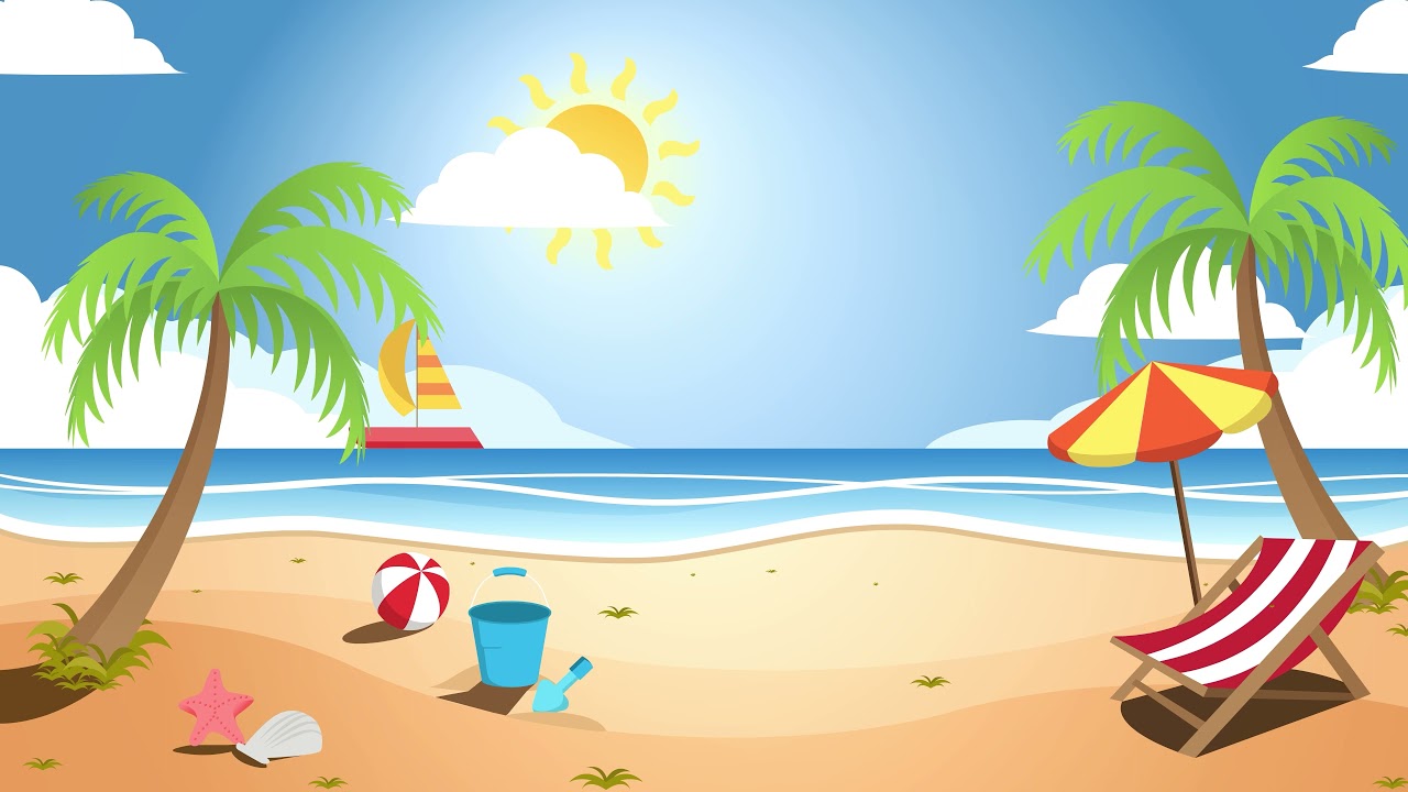 Cartoon Beach Background