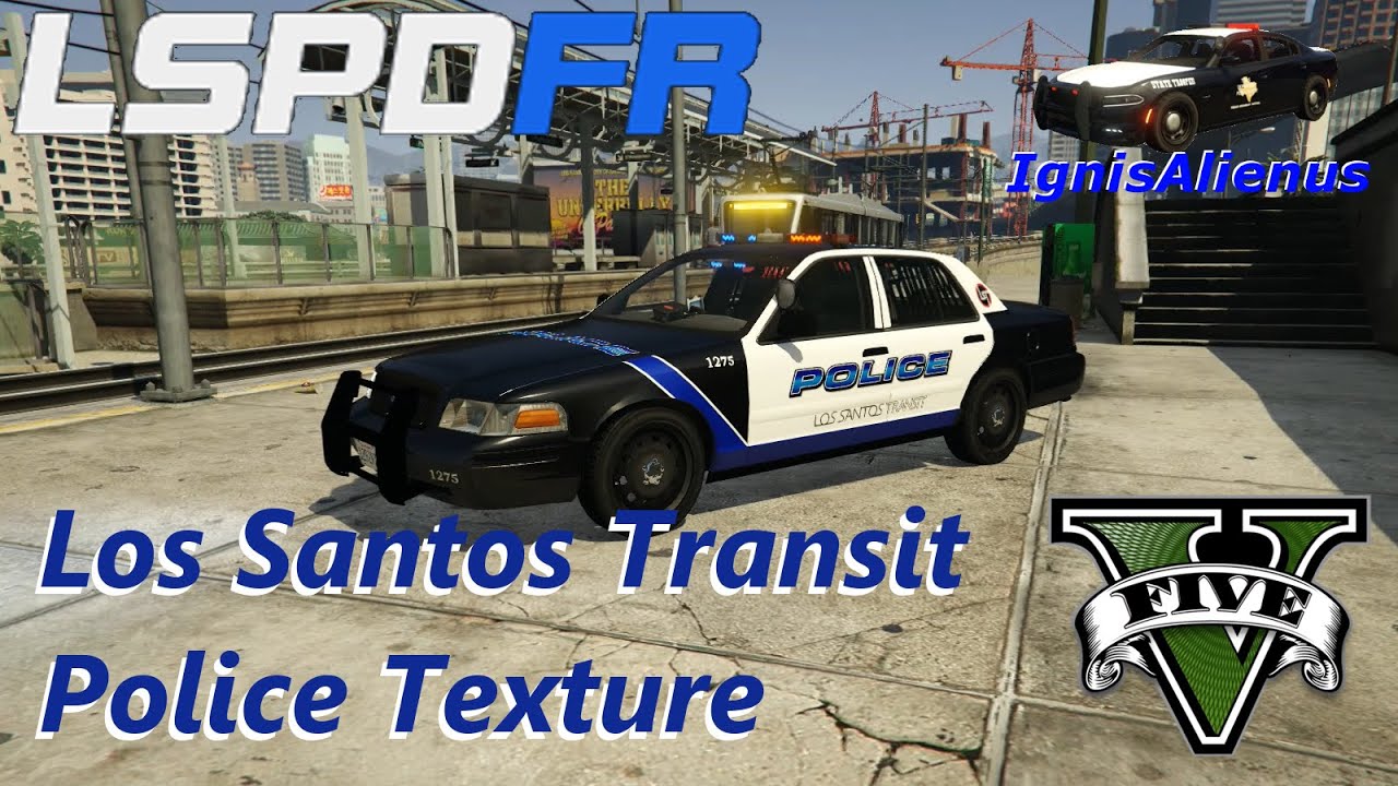 GTAV: LSPDFR - Mod Showcase: Los Santos Transit Police Textures - YouTube