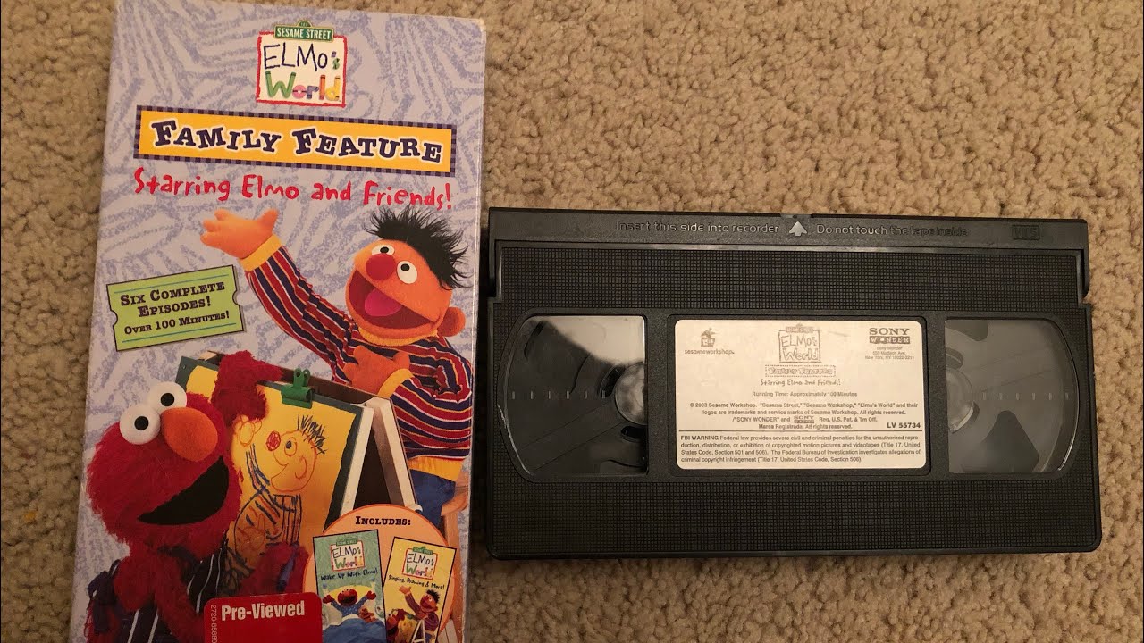 Elmo's World F.F. Starring Elmo & Friends 2003 VHS (FULL) - YouTube