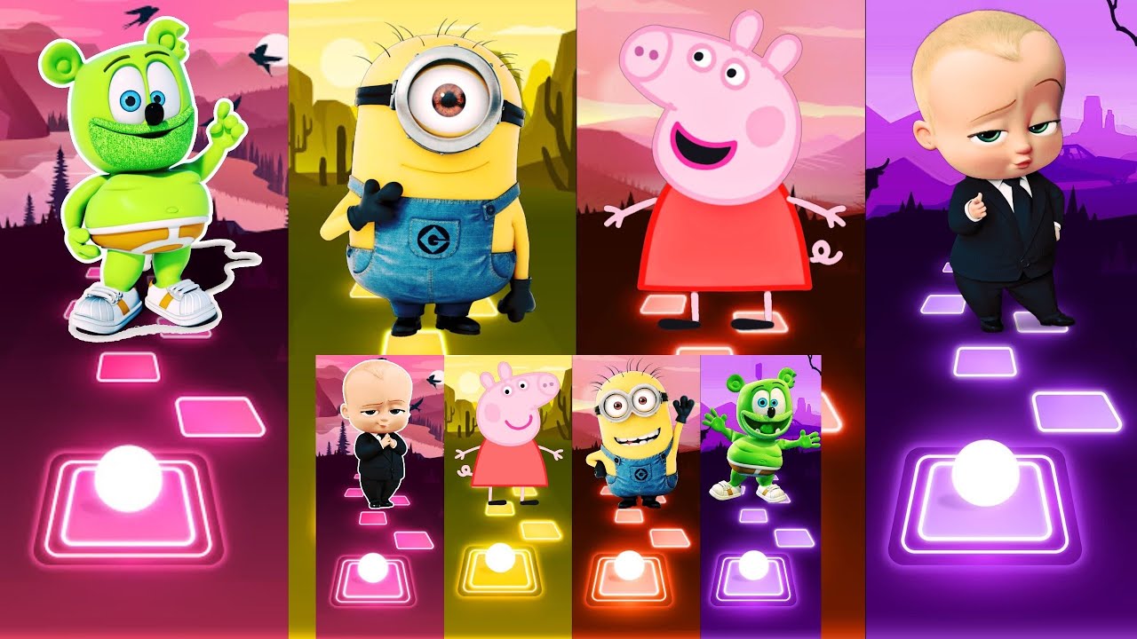 Peppa Pig 🆚 Gummy Bear 🆚 Baby Boss 🆚 Minions | Mega Video Battle 🎶🏅 ...