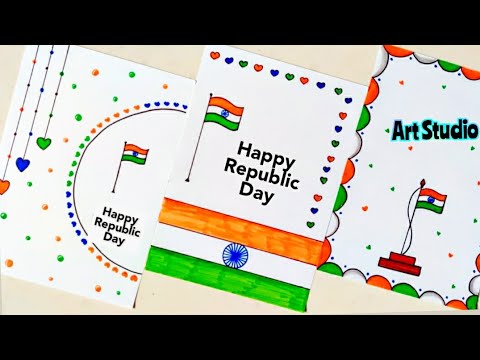 Republic Day Card Drawing/Tricolor Border Designs for Project/border ...