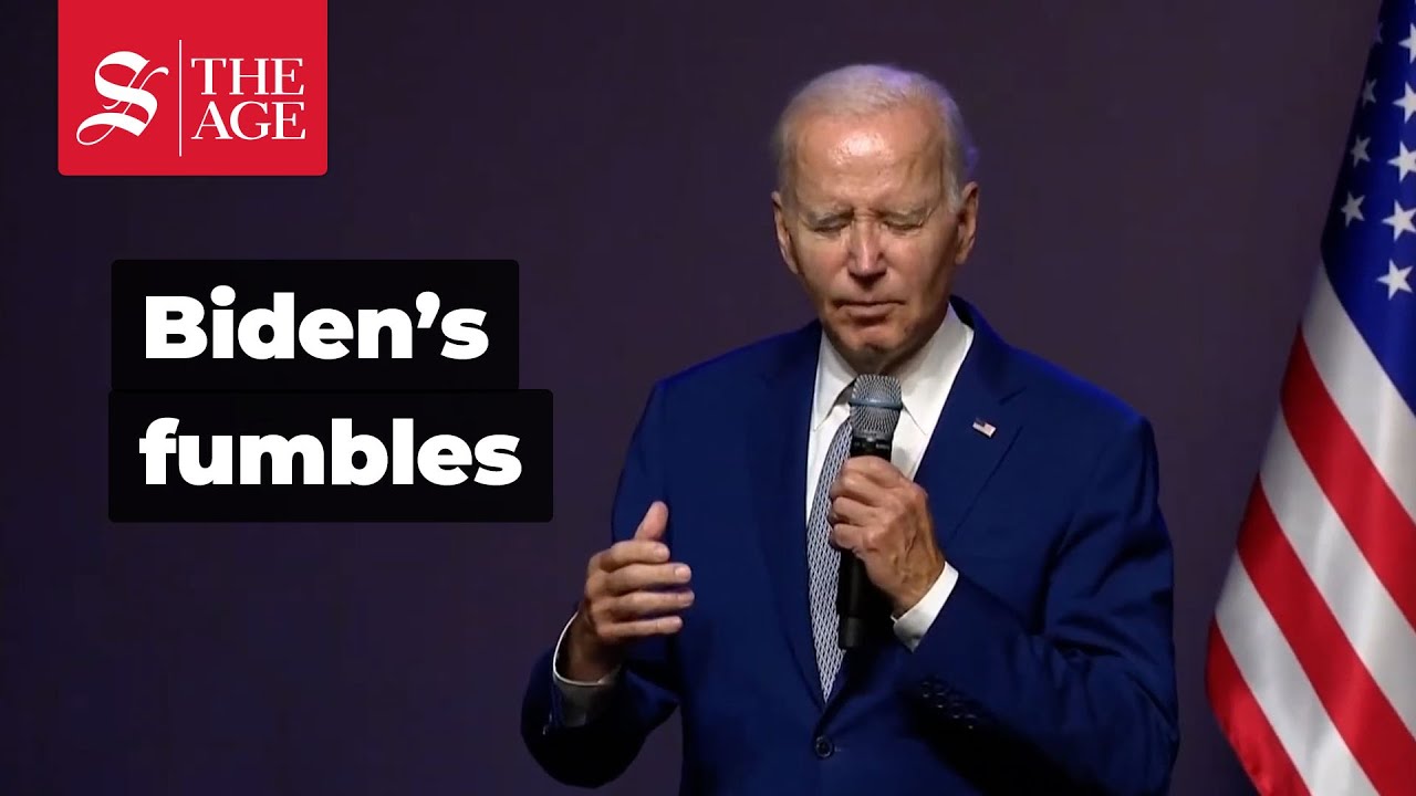 Joe Biden fumbles his way through Hanoi press conference - YouTube