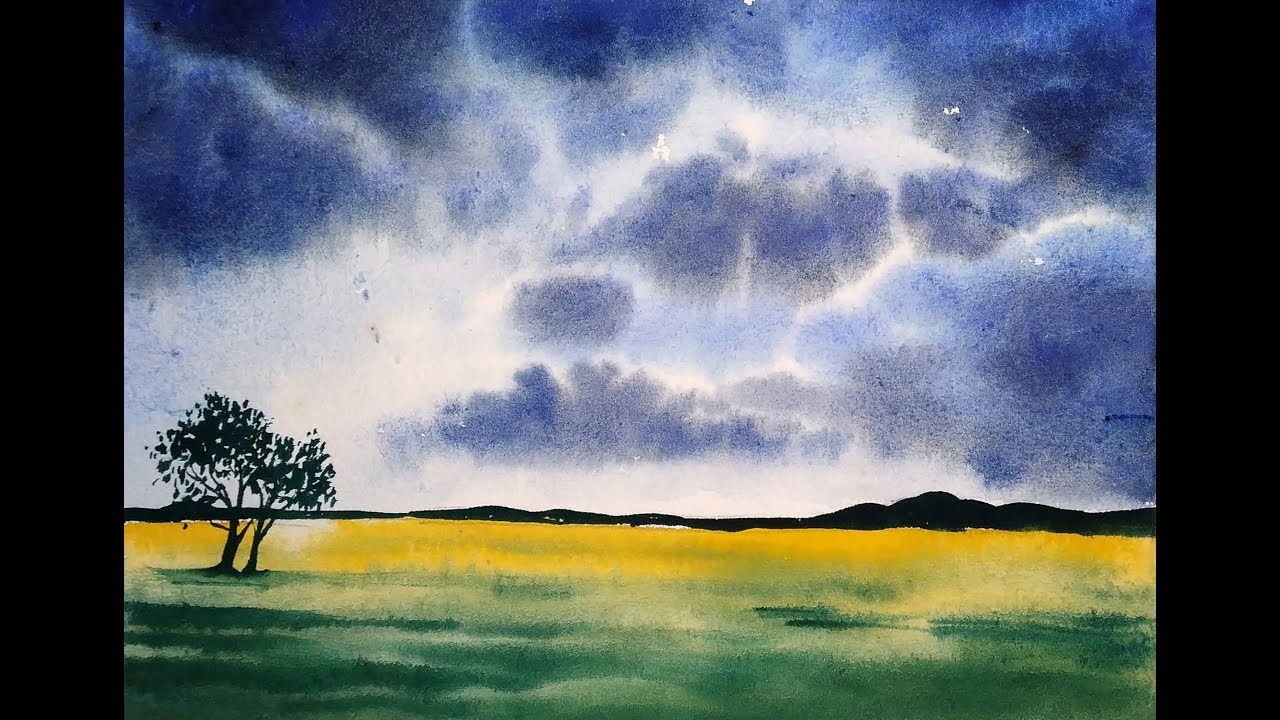 Easy Landscape Watercolor Paintings