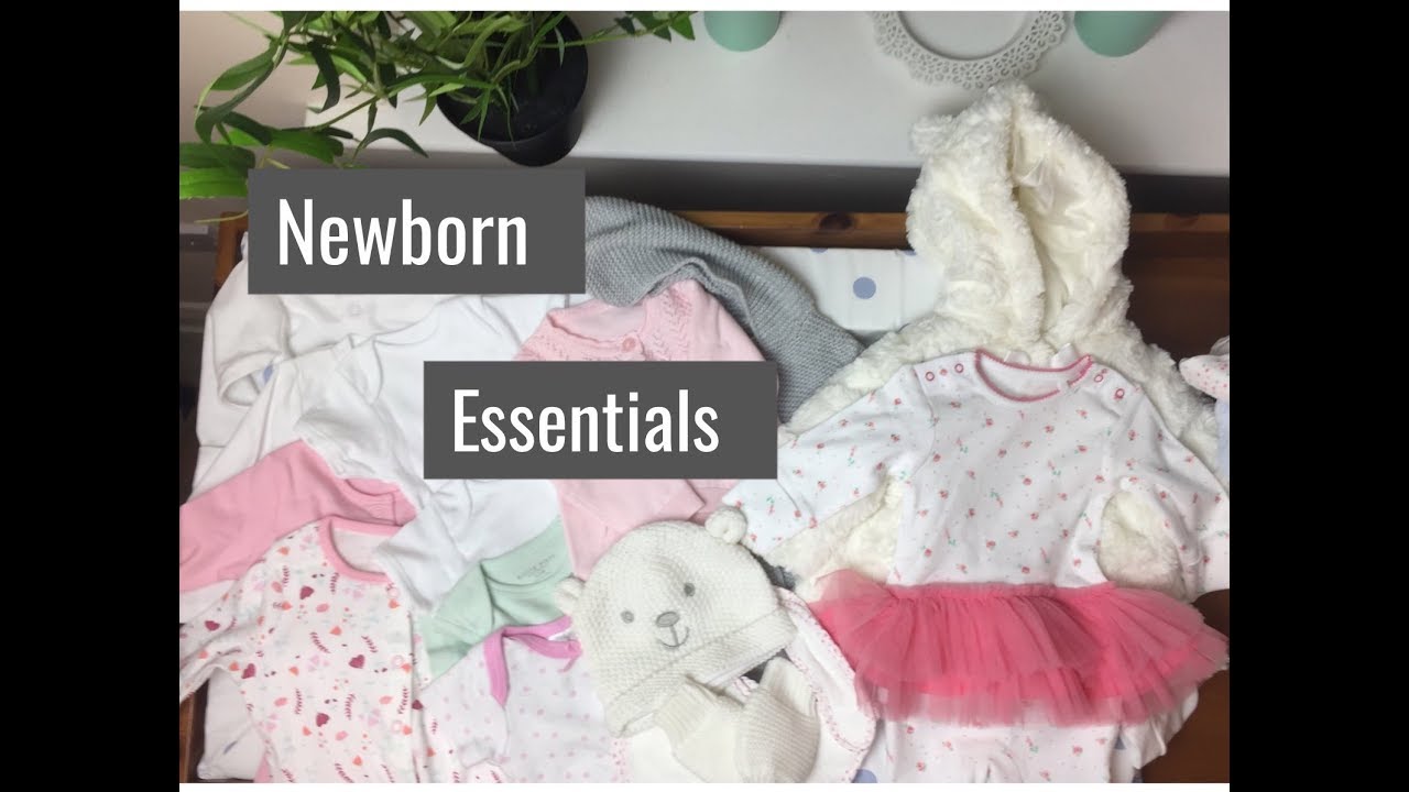 BABYS FIRST WARDROBE - NEWBORN ESSENTIALS - YouTube