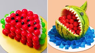 SO YUMMY & Fresh Watermelon Dessert Recipes  Most Amazing Fruit Cake Decorating Ideas