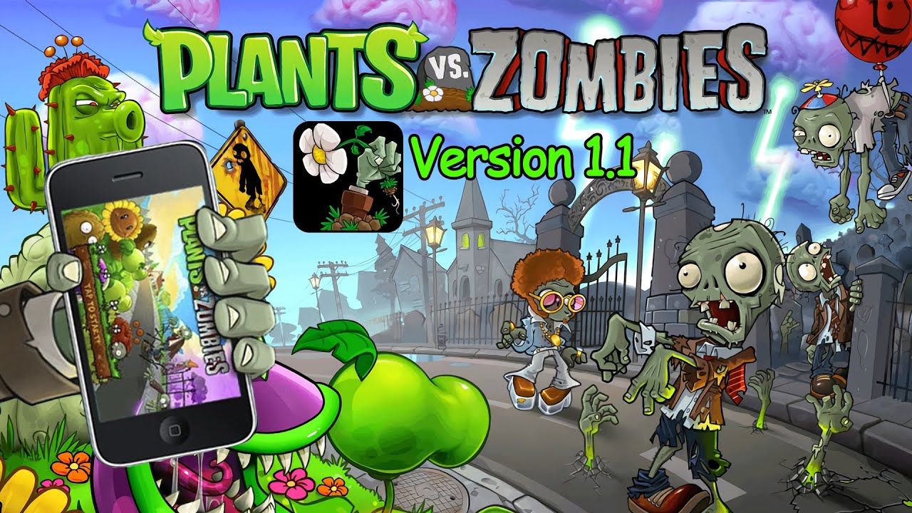 Plants vs. Zombies [iPhone] [Version 1.1] FULL Walkthrough - YouTube