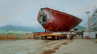 Need to Move Your 400-Ton Ship? Try This Giant Flatbed!