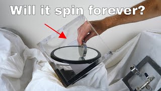 Spinning Euler's Disk in a Vacuum ChamberWill it Spin Forever?