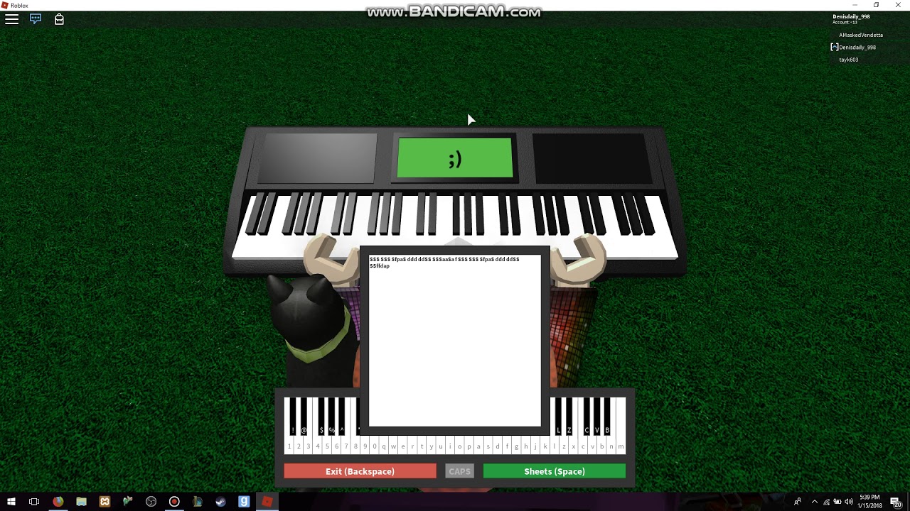 jingle bells on roblox piano - YouTube