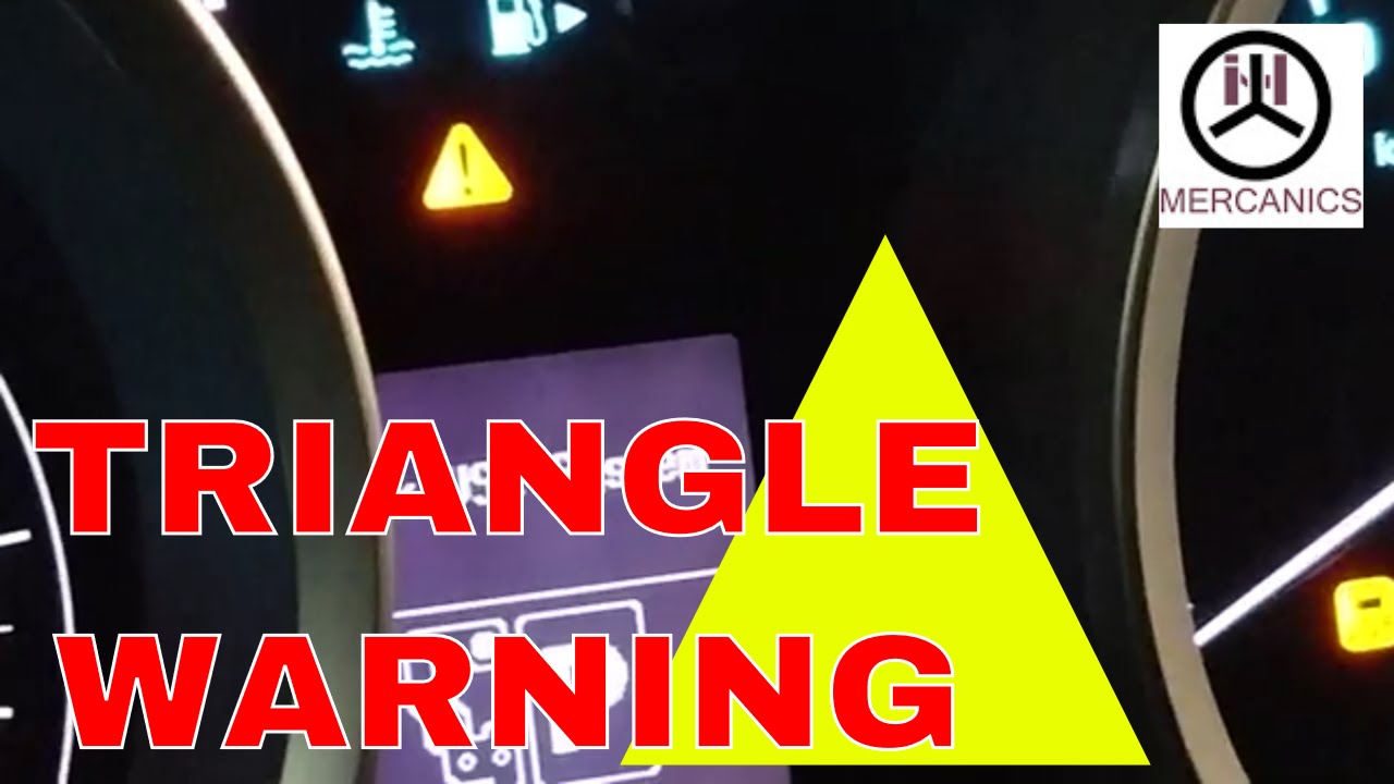 What Does The Triangle Warning Light Mean On Nissan Altima