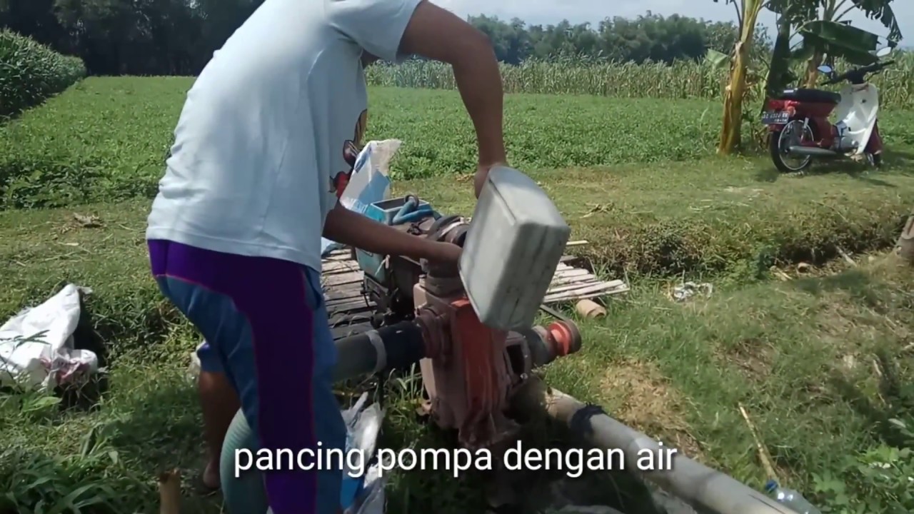 Meyalakan Pompa  air  Mesin  Diesel  KUBOTA YouTube