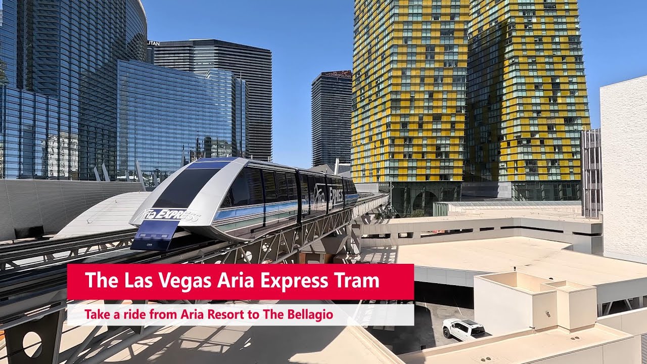 Experience The Las Vegas Aria Express Tram Ride - YouTube