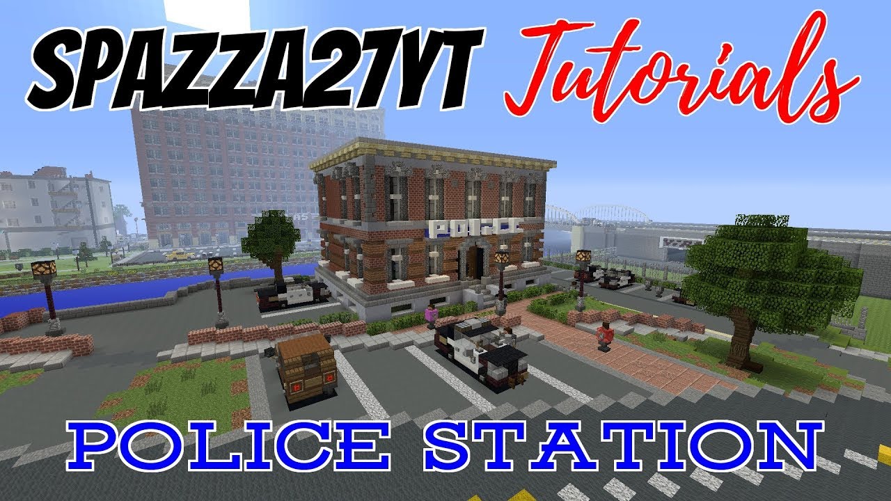 Minecraft Police Station Tutorial - YouTube