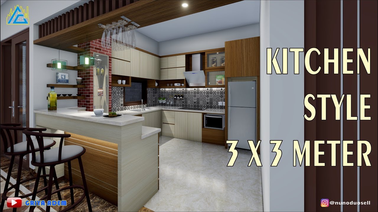 Design Dapur Minimalis 3 X 3 METER YouTube