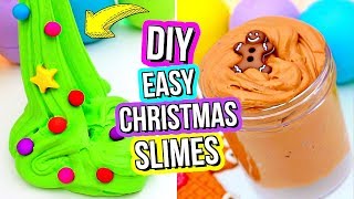 DIY FUN HOLIDAY SLIME RECIPES! How To Make Slime For Christmas!