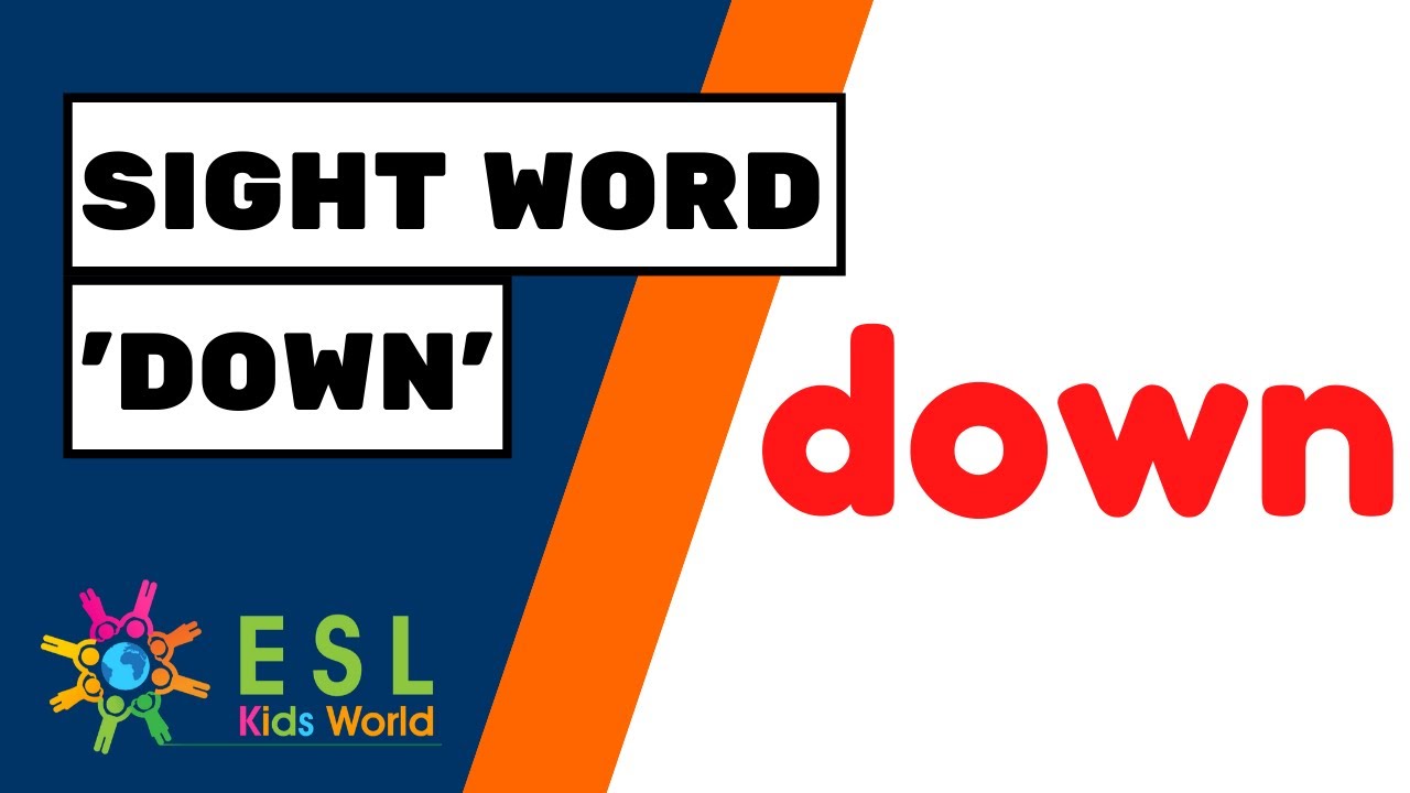 Sight Word Down Worksheets