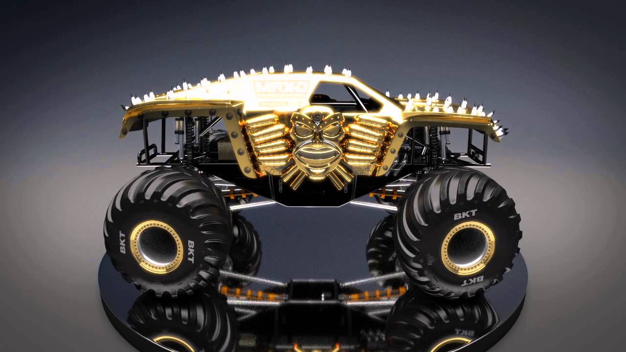 Max-D Gold - New Look for Monster Jam 2016! - YouTube