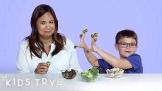 Kids Try Their Parents Least Favorite Foods | Kids Try | HiHo Kids