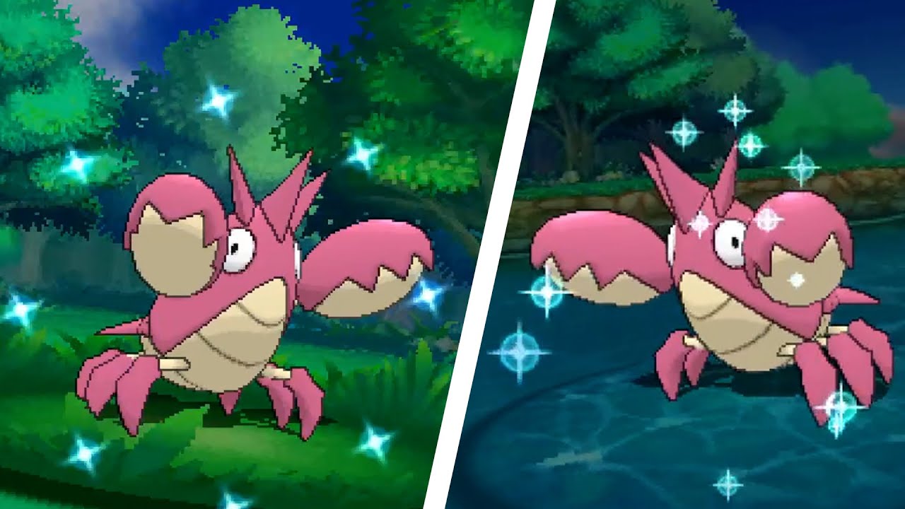 Shiny Corphish #341 in Pokémon Omega Ruby and Alpha Sapphire - YouTube image.