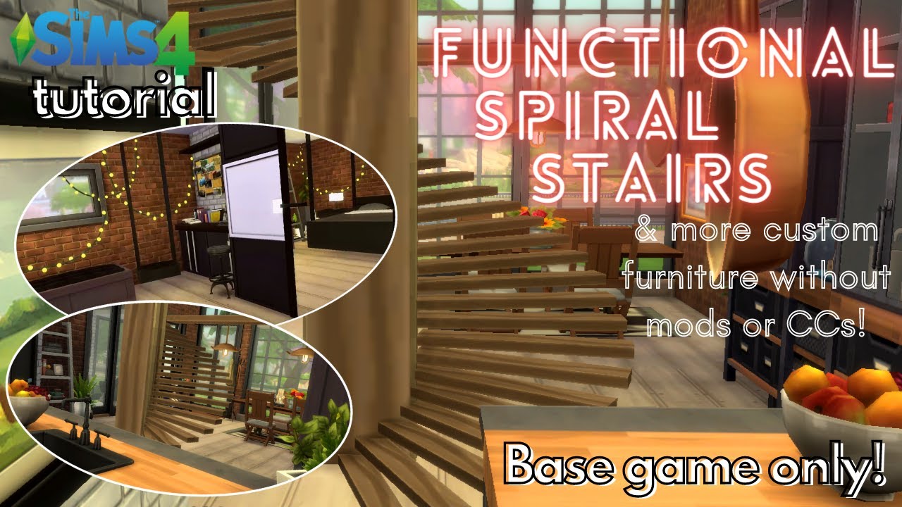 Sims 4 Functional Stairs CC