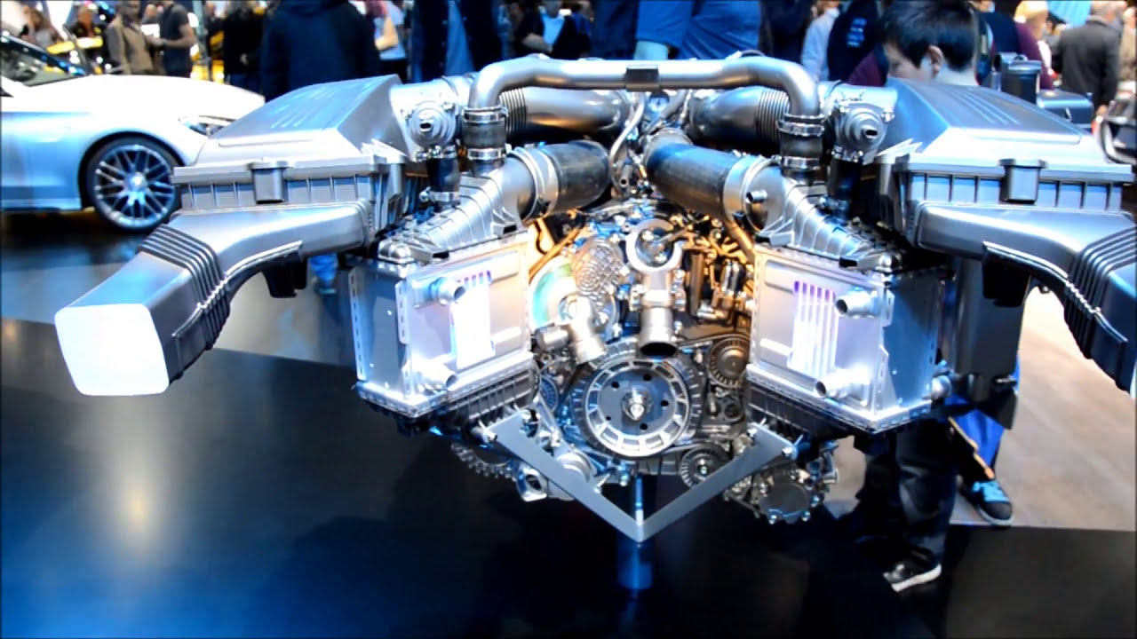 Moteur MERCEDES-AMG GT - YouTube